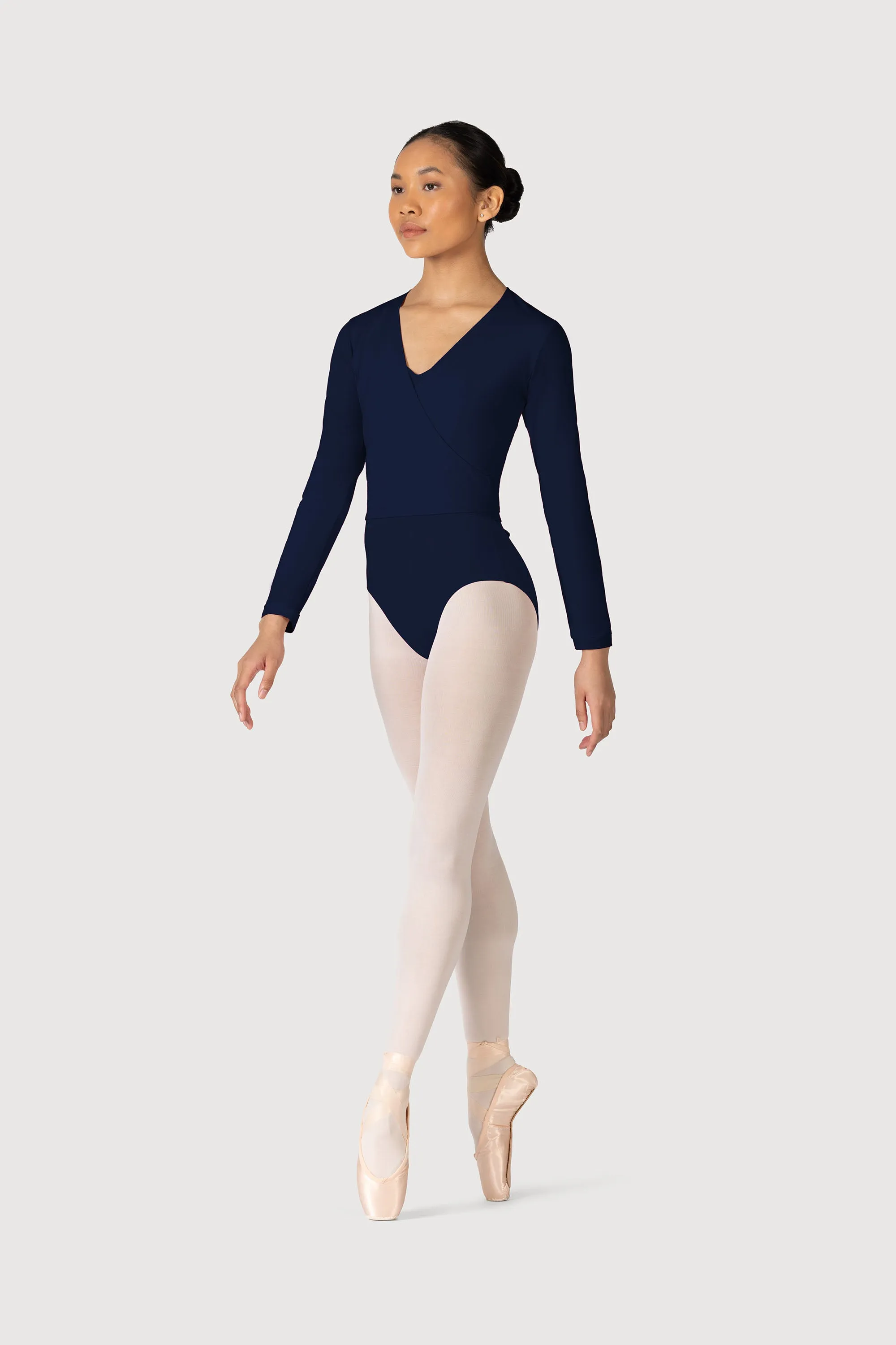 Z0858L - Bloch Overture Crossover Womens Long Sleeve Wrap Top