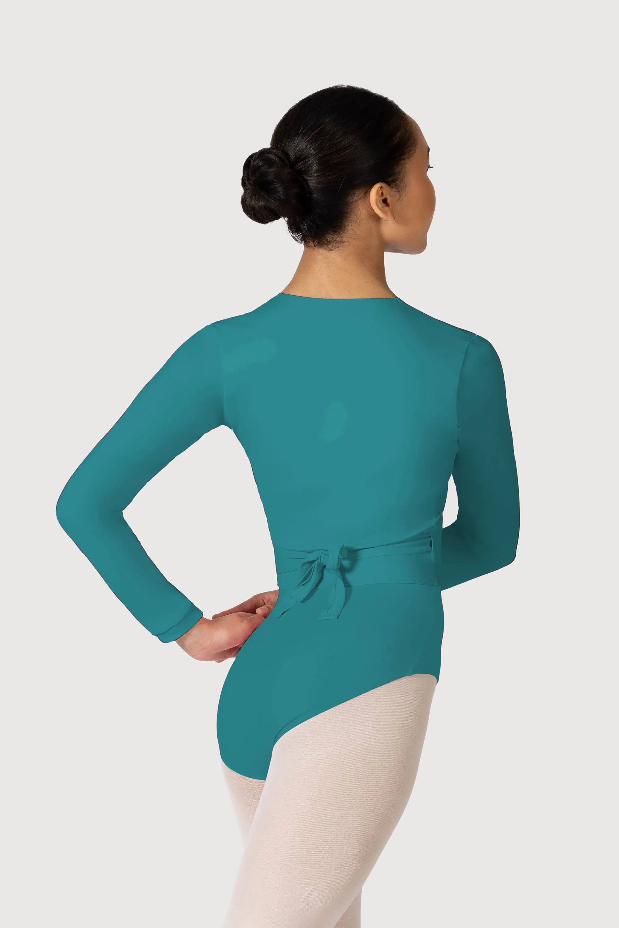 Z0858L - Bloch Overture Crossover Womens Long Sleeve Wrap Top