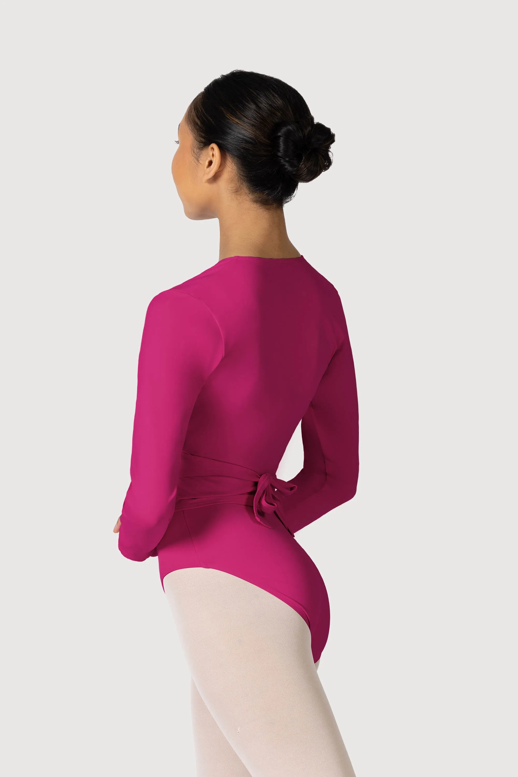 Z0858L - Bloch Overture Crossover Womens Long Sleeve Wrap Top