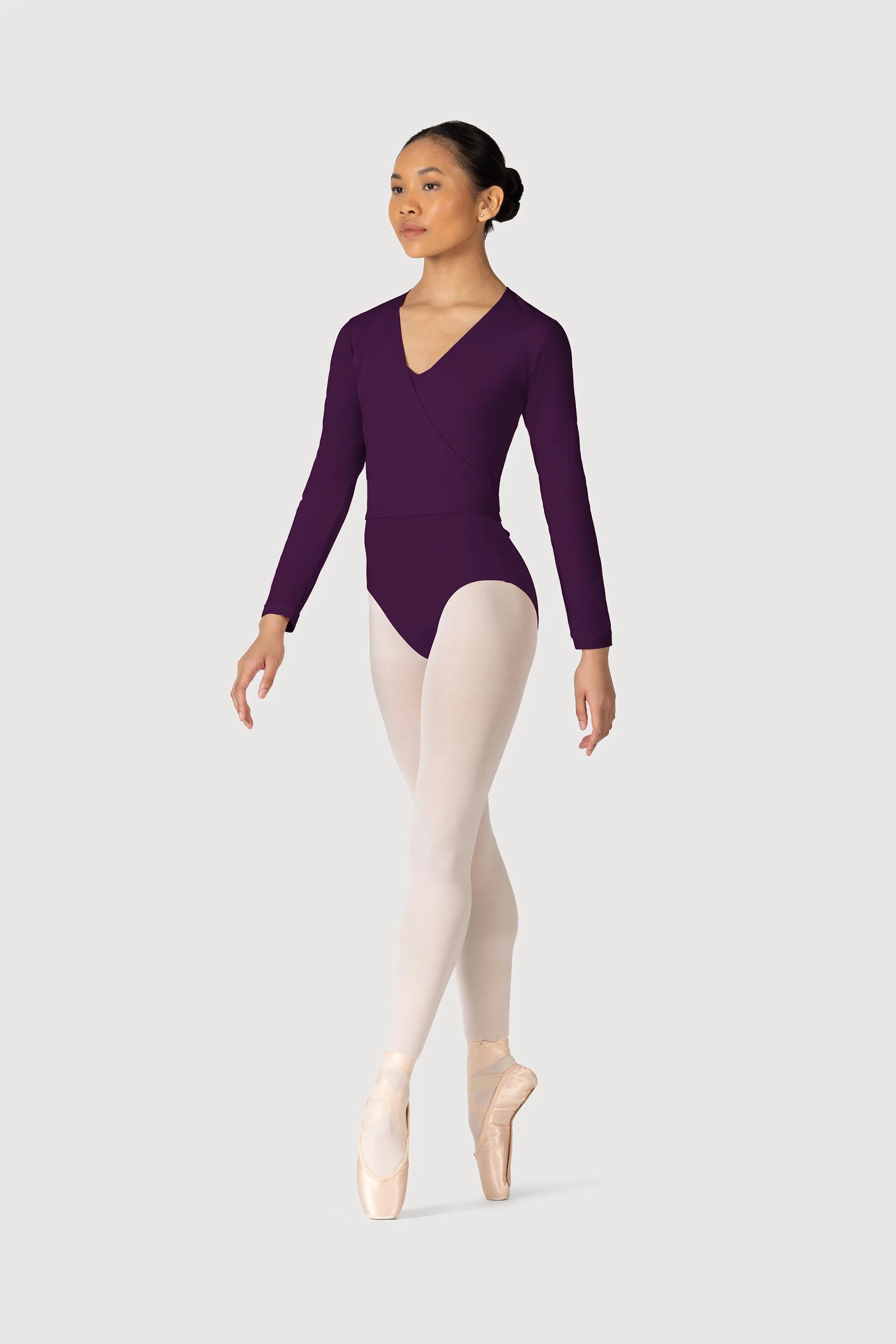 Z0858L - Bloch Overture Crossover Womens Long Sleeve Wrap Top