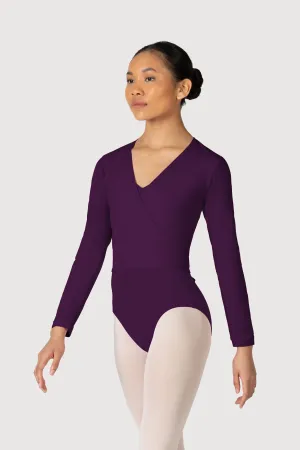 Z0858L - Bloch Overture Crossover Womens Long Sleeve Wrap Top