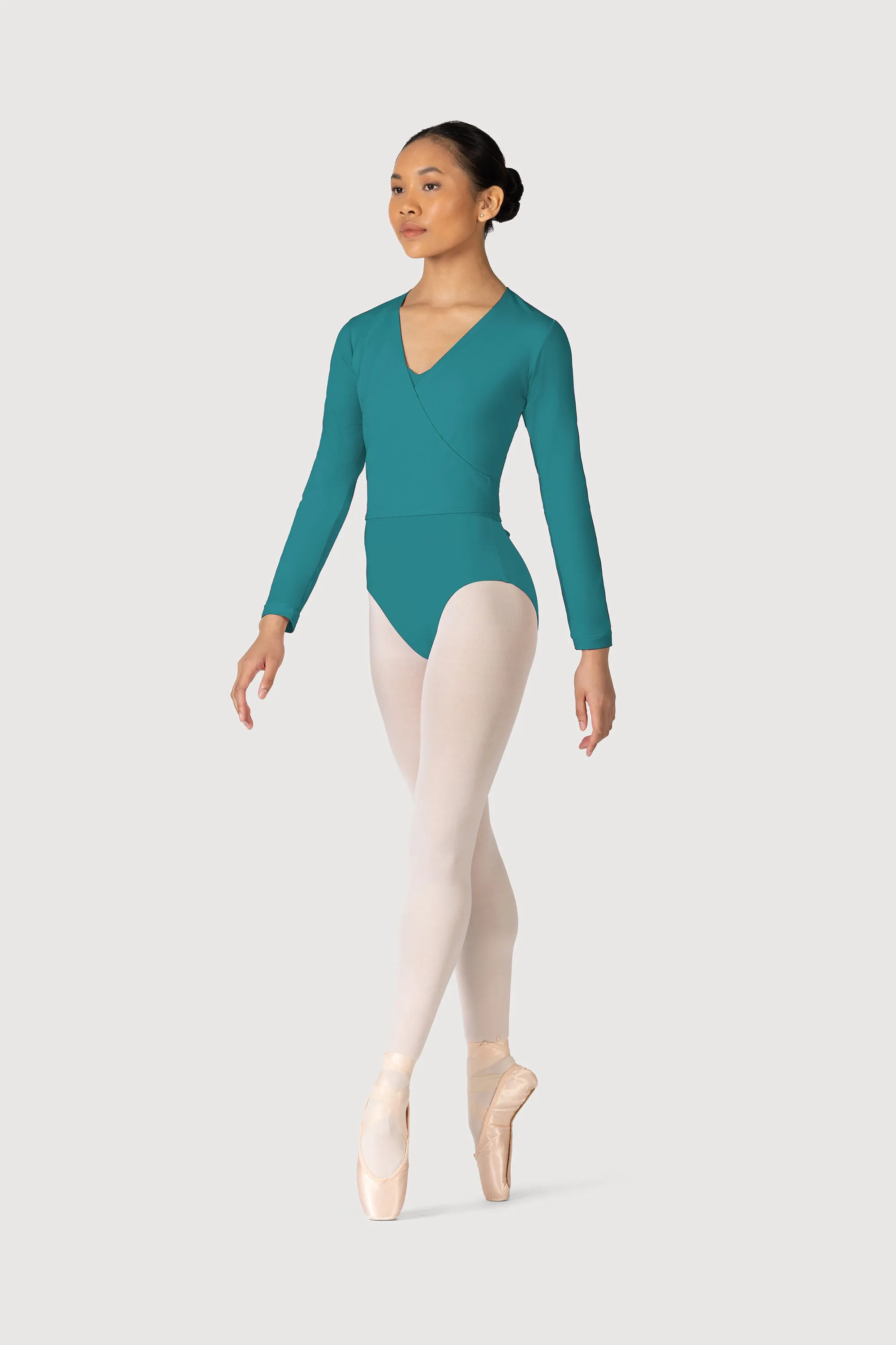 Z0858L - Bloch Overture Crossover Womens Long Sleeve Wrap Top