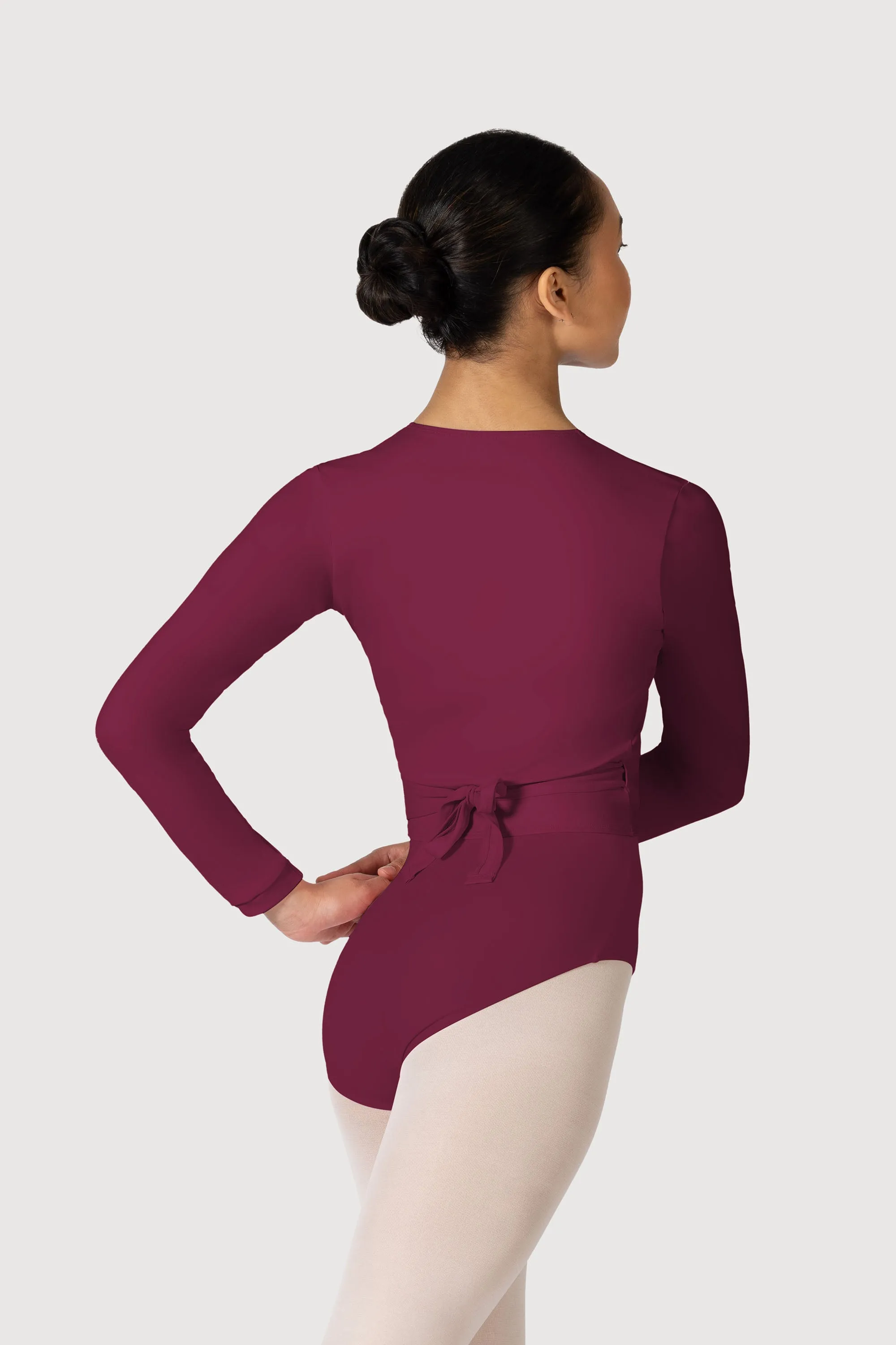 Z0858L - Bloch Overture Crossover Womens Long Sleeve Wrap Top