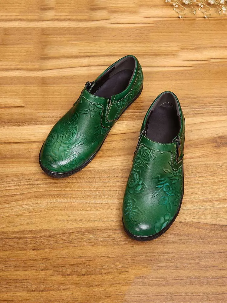 Zayla Handmade Leather Comfy Flat Shoes