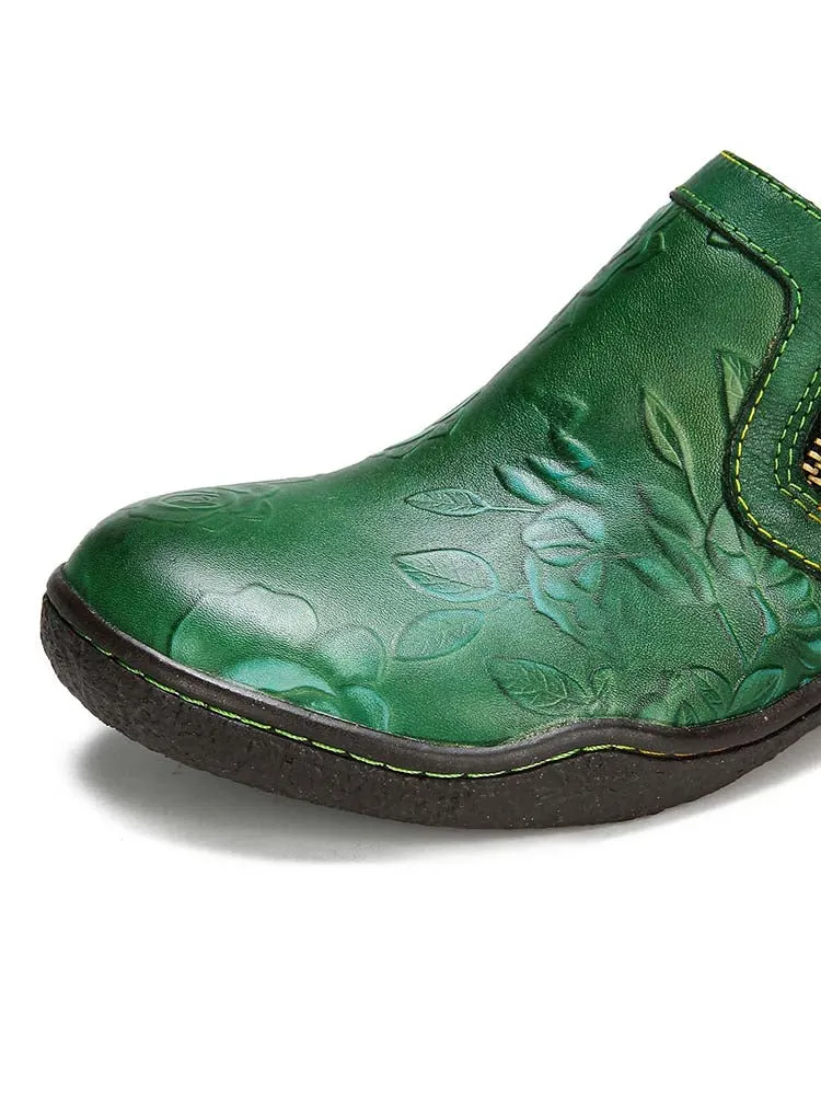 Zayla Handmade Leather Comfy Flat Shoes