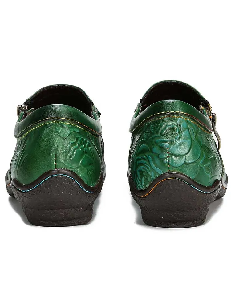 Zayla Handmade Leather Comfy Flat Shoes