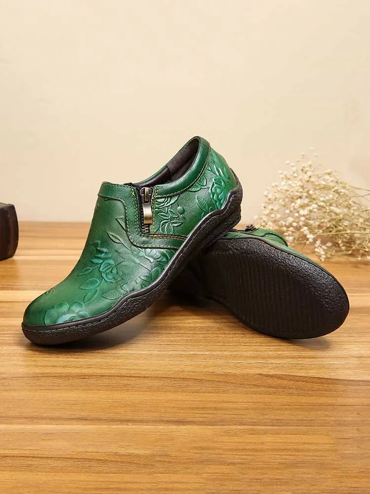 Zayla Handmade Leather Comfy Flat Shoes