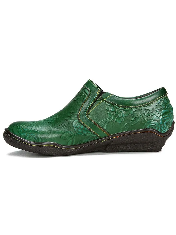 Zayla Handmade Leather Comfy Flat Shoes