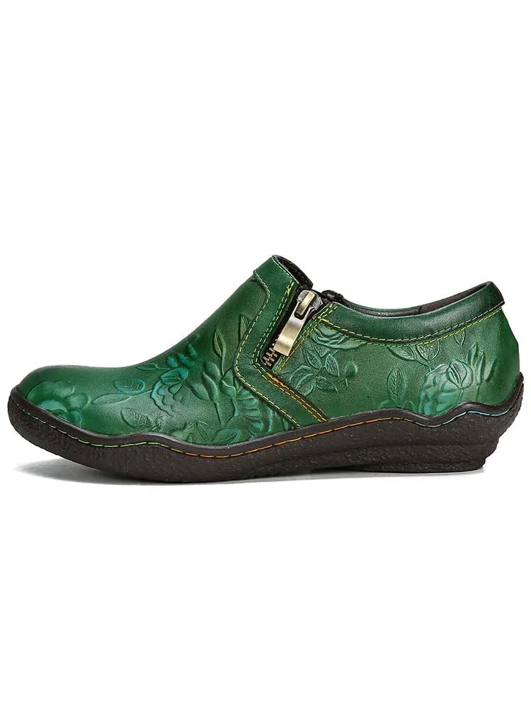 Zayla Handmade Leather Comfy Flat Shoes