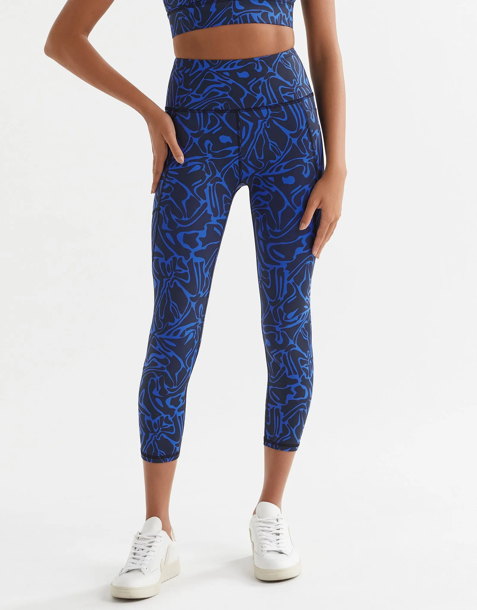 ZOE Air-Core 7/8th Leggings - Blue Swirl