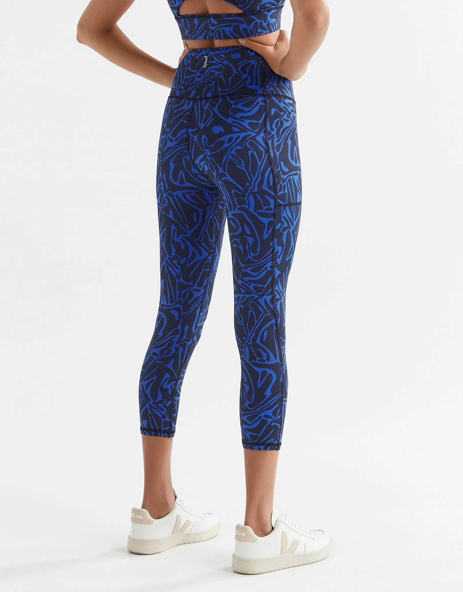 ZOE Air-Core 7/8th Leggings - Blue Swirl