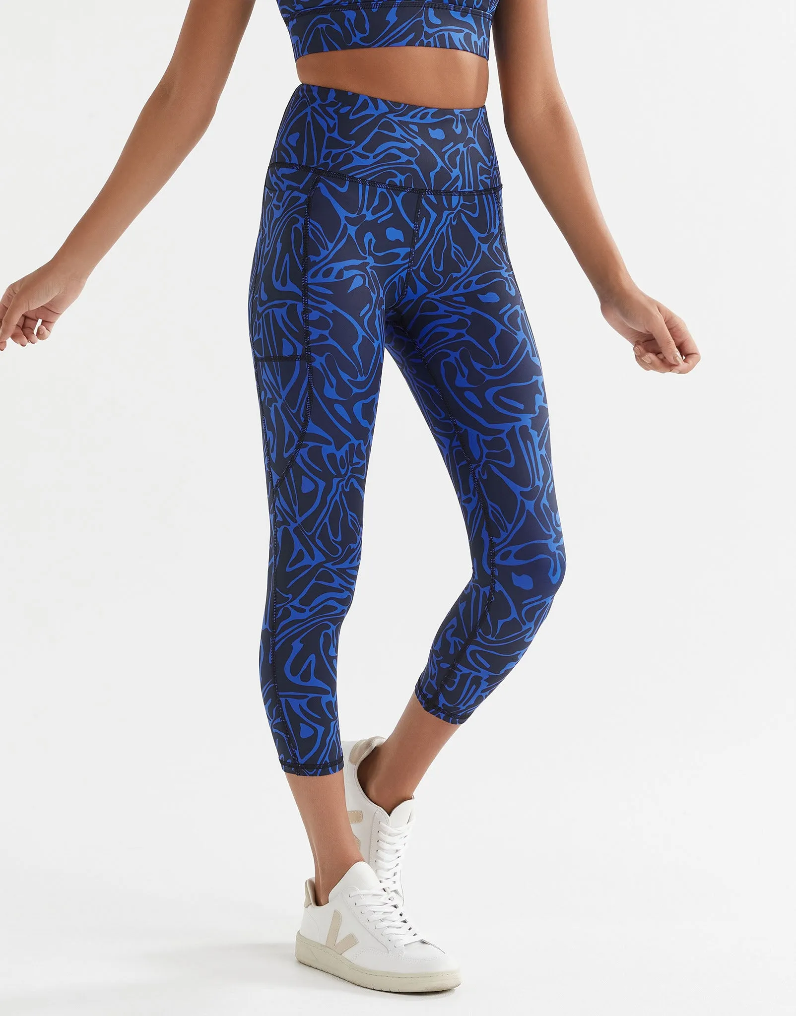 ZOE Air-Core 7/8th Leggings - Blue Swirl