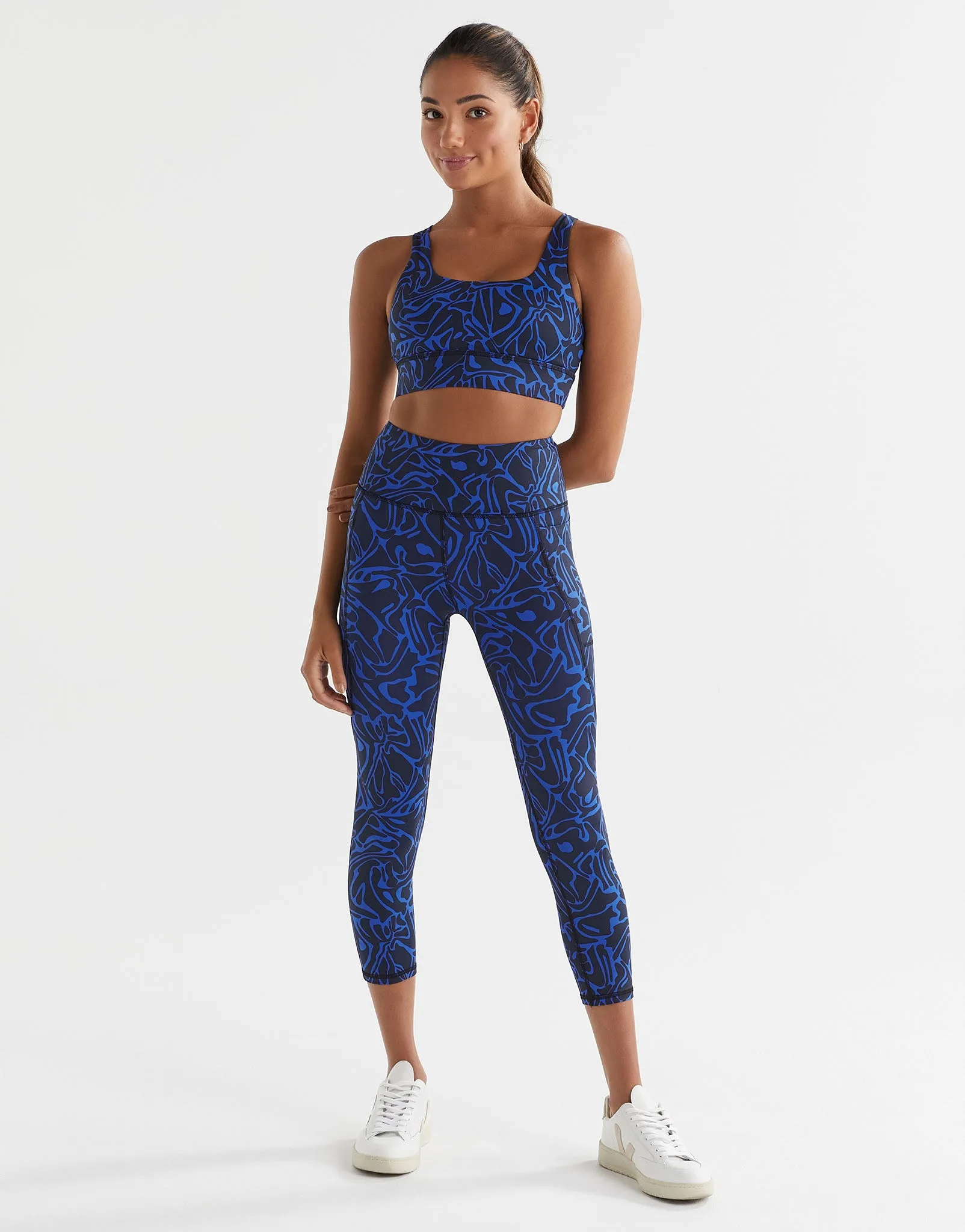 ZOE Air-Core 7/8th Leggings - Blue Swirl