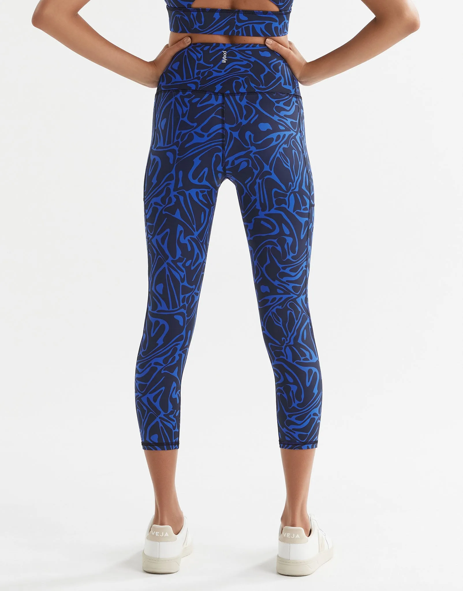 ZOE Air-Core 7/8th Leggings - Blue Swirl